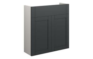 Abbi 600mm Slim Basin Unit - Matt Graphite Grey (Grey Cab)